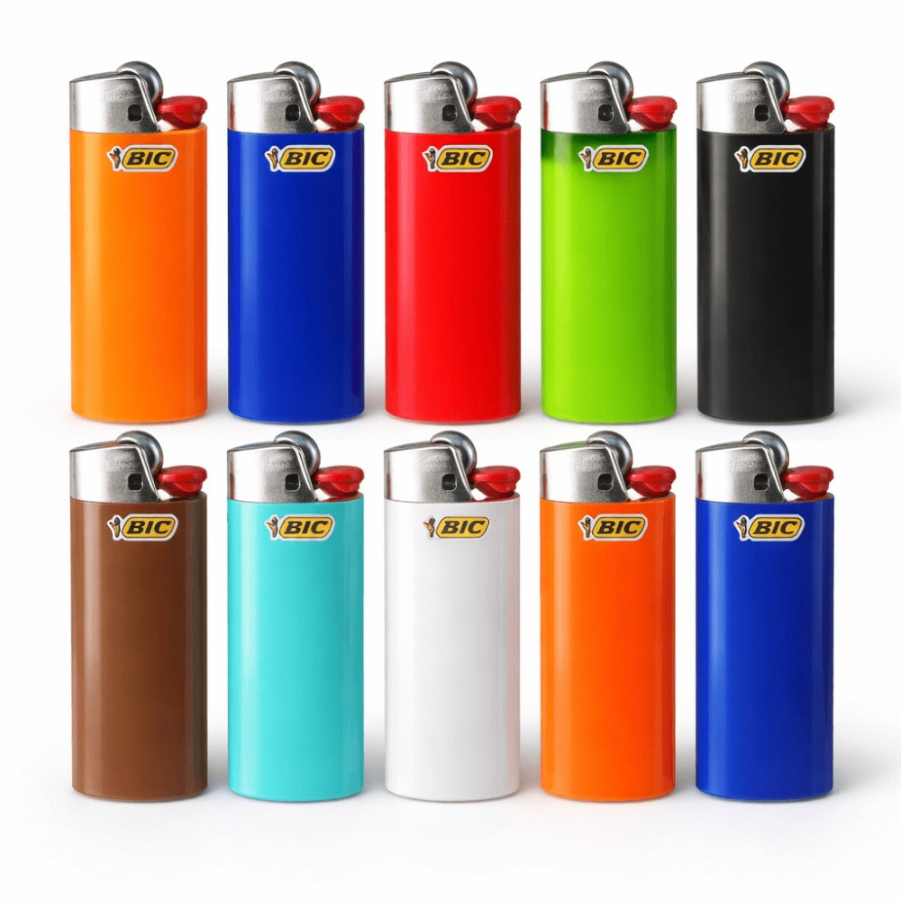 BIC Classic Pocket Lighters Bulk, Assorted Colors, Reliable Windproof Flame for Candles Fireplace Camping Grill, 4/6/8/10/20/25/50 Pack Value Set