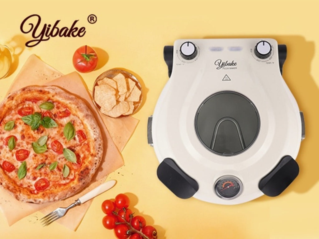 Indoor Pizza Oven Countertop ¨C 12-Inch Electric Pizza Maker Machine for Home Kitchen, Heats Up to 800¡ãF, Fast Baking Grill Oven with Even Heat Distribution, White