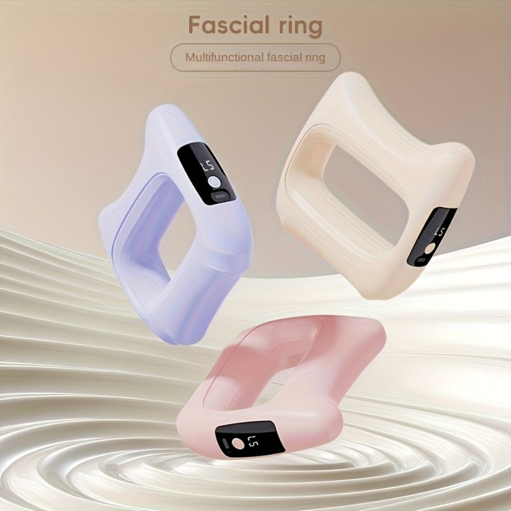 Dual Motor Electric Fascia Ring with Massage Belt ¨C 8 High-Frequency Vibration Modes, Type-C Rechargeable Large Battery, Ergonomic Grip, Upgraded Vibration Massager for Full Body Muscle Relief