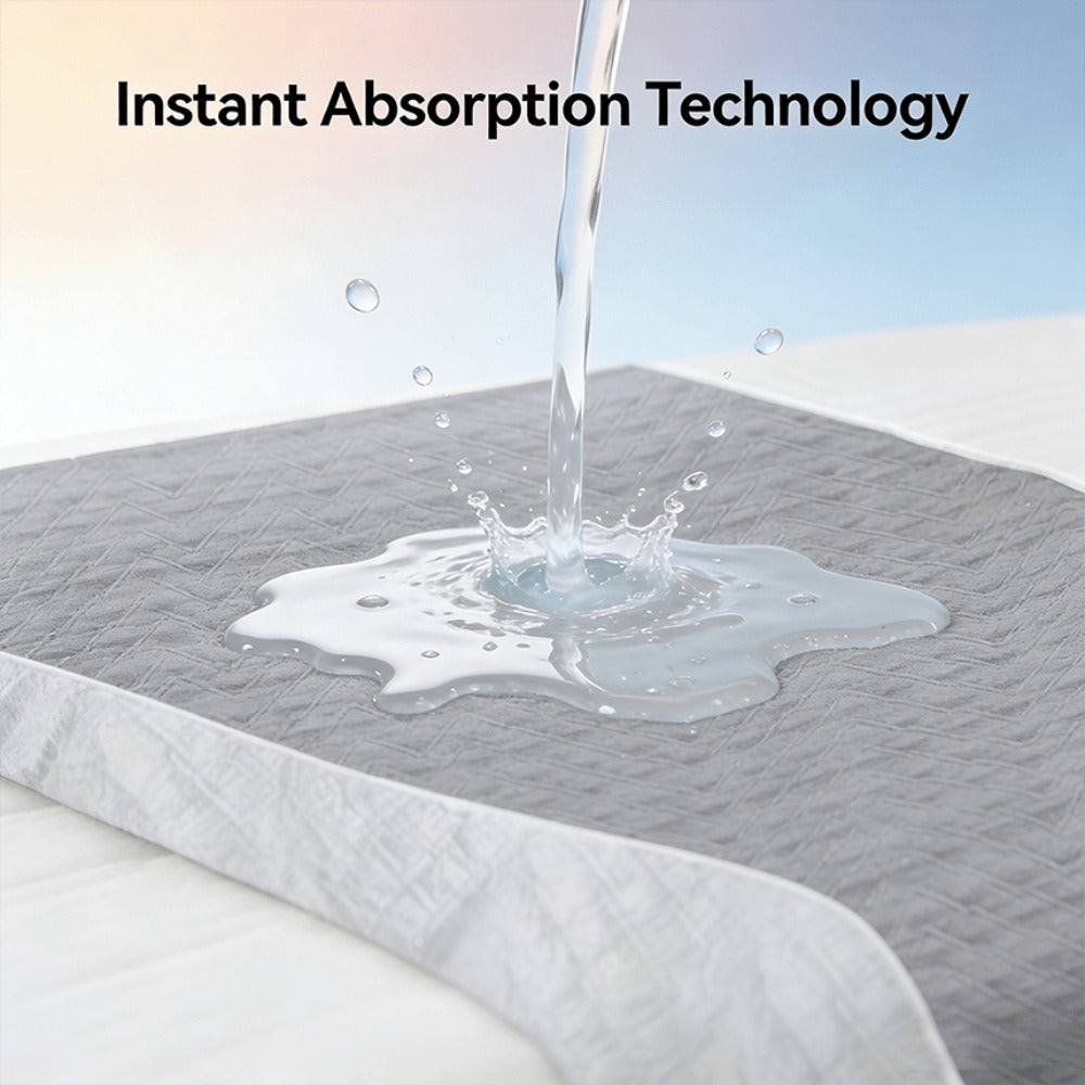 Washable Leak-Proof Mattress Protector for Seniors - Breathable Mesh Polyester, Urinary Incontinence & Bedwetting Pad | Twin, Full, Queen, King