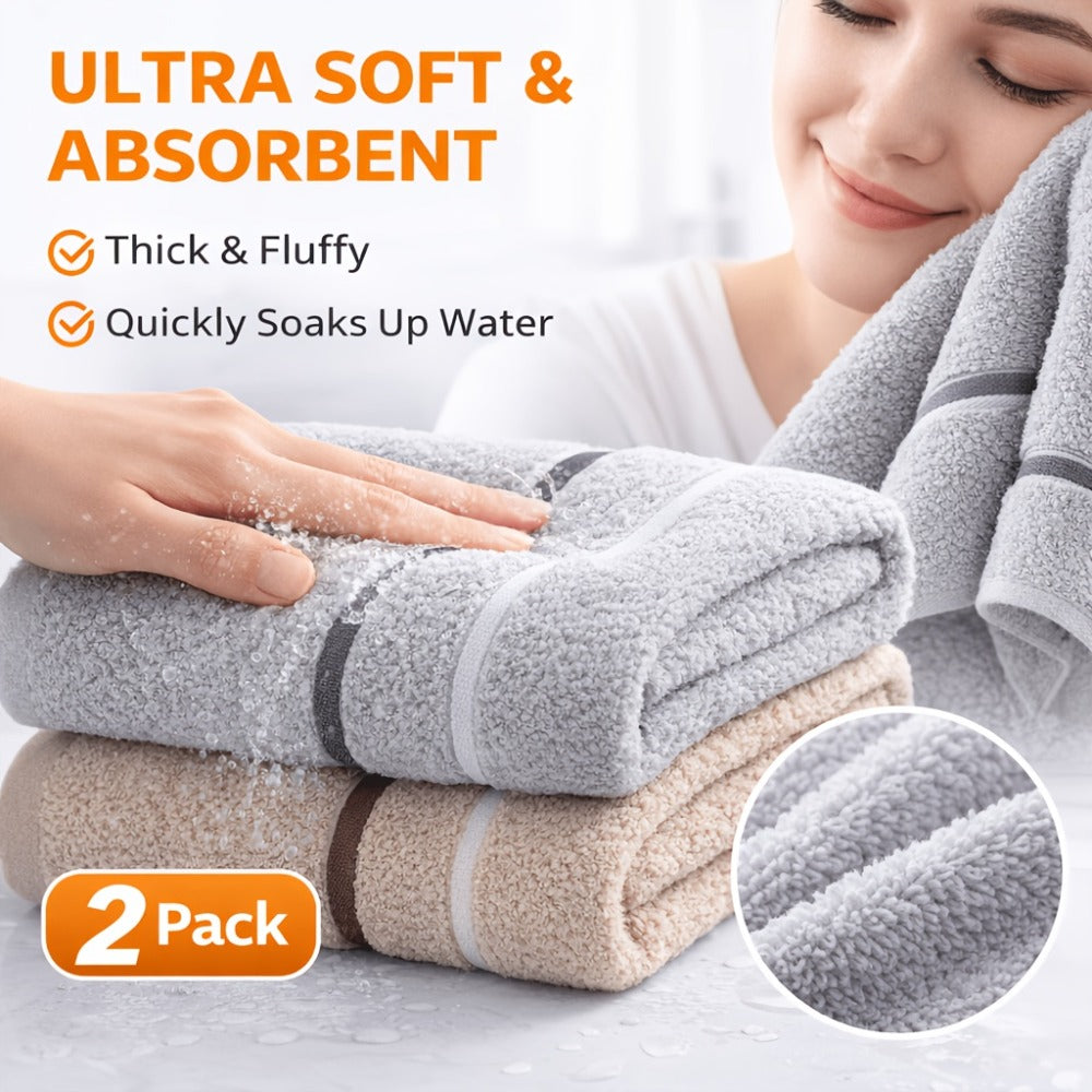 Washcloths 2 Pack Premium Soft Absorbent 102GSM Knit Fabric Face Towels Quick Dry Multipurpose Bath Washcloths for Body Face Kitchen Random Color Holiday Gift
