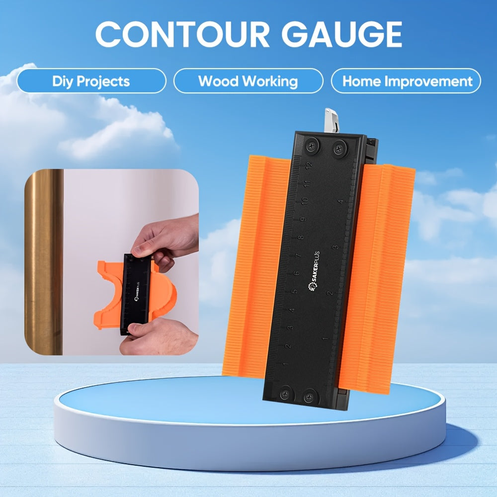 Contour Gauge Profile Tool with Lock ¨C 6 Inch & 11 Inch Shape Duplicator for Flooring, Tile, Woodworking, Carpet Cutting & Irregular Shape Tracing