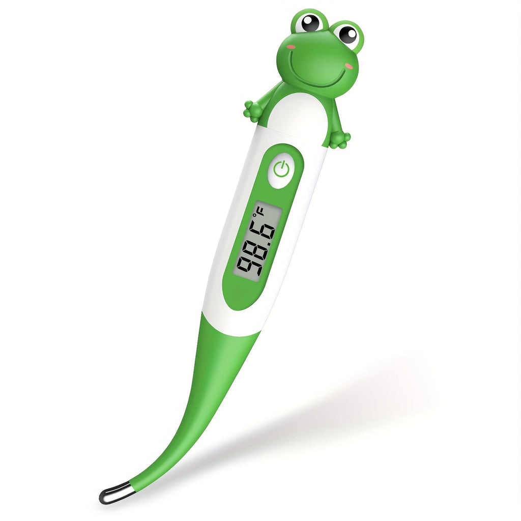 Digital Oral Thermometer for Adults & Kids ¨C 8-Second Fast Read, Bendable Tip, 3-Color Fever Backlight, 32 Memory Records, Rectal Use for Infants, Celsius/Fahrenheit Conversion