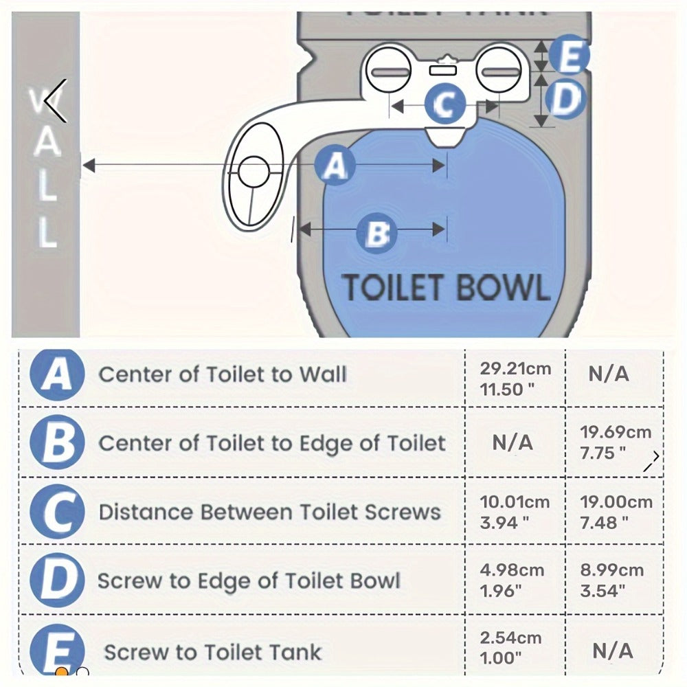Ultra-Slim Non-Electric Bidet Attachment for Toilet, Self-Cleaning Dual Retractable Nozzles, Adjustable Water Pressure, Fresh Water Sprayer, US Standard, Easy Install