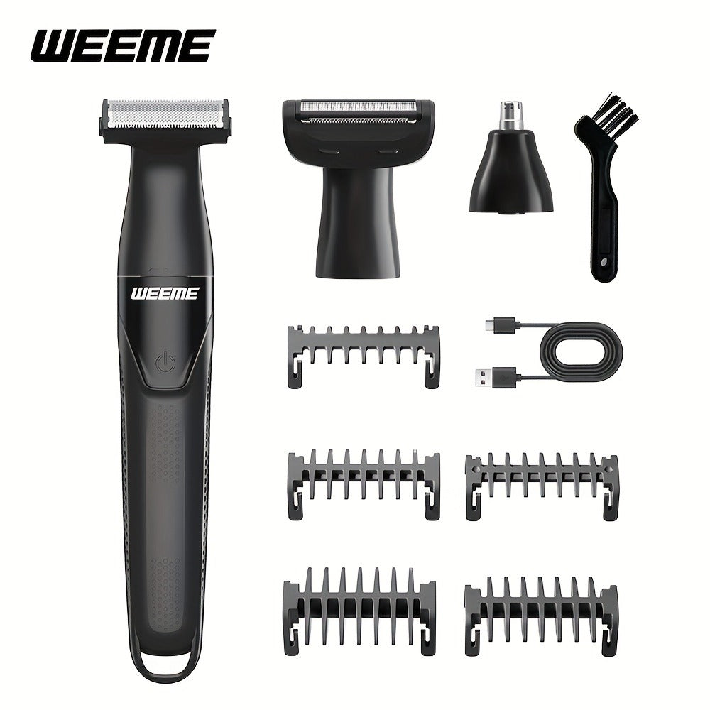 Electric Epilator & Hair Removal Device 3-in-1 for Men & Women - Painless Shaver Trimmer for Underarms Legs Arms Bikini Line Sensitive Areas, USB Rechargeable Personal Care Grooming Tool