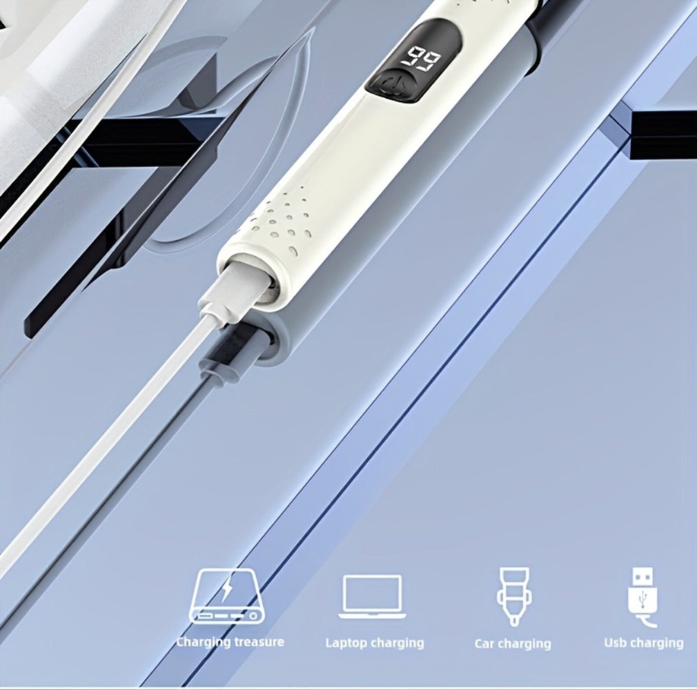 Nose Hair Trimmer Electric ¨C USB Rechargeable Stainless Steel Unisex Trimmer for Nose, Ear & Eyebrow Hair, No-Pull Painless Cutting, Portable Stylish Design for Men & Women