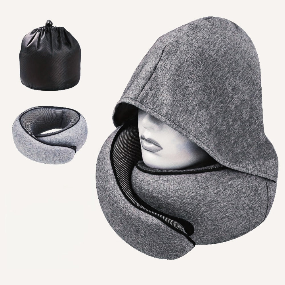 Travel Neck Pillow U-Shaped Memory Foam Cervical Support Pillow for Airplane, Car & Hotel ¨C Portable & Ergonomic