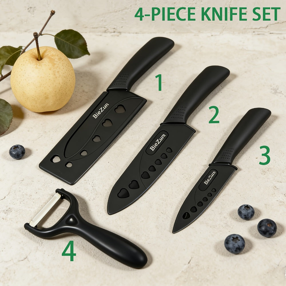 Kitchen Knife Set Professional Forged Stainless Steel Chef Knife Set with Boning Knife Slicing Knife Carving Knife Fillet Knife Butcher Knife Scissors Ultra Sharp Durable Meat Fish 4pc 7pc