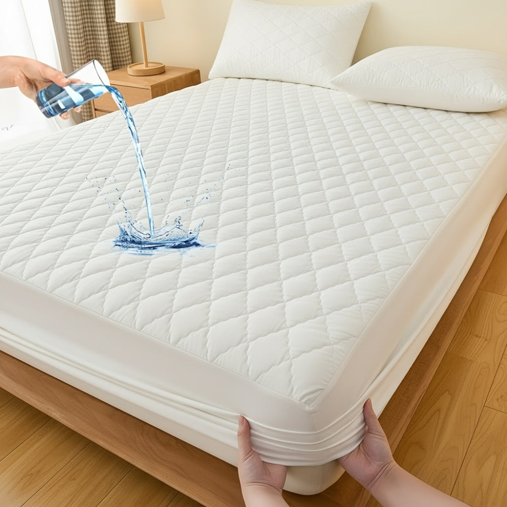 Mattress Protector Cover Soft Breathable Cooling Fitted Sheet Twin Full Queen King Deep Pocket Machine Washable Bed Cover for Home Hotel Minimalist Bedding Multiple Colors