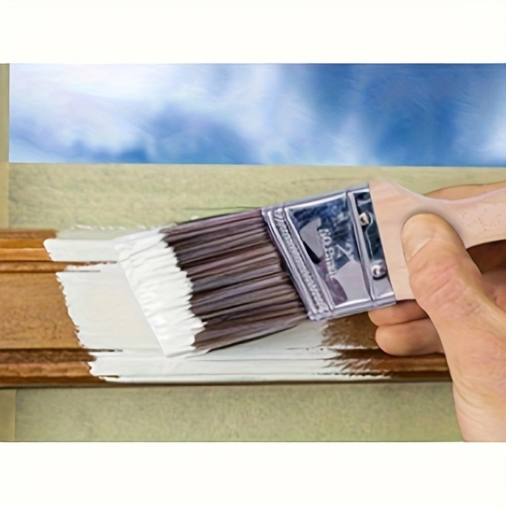 Paint Brushes Set 5 Piece Pro Grade Flat and Angle Brush Kit for Latex Oil Paint Stain Varnish Interior Exterior Wall Trim Furniture Home Improvement DIY
