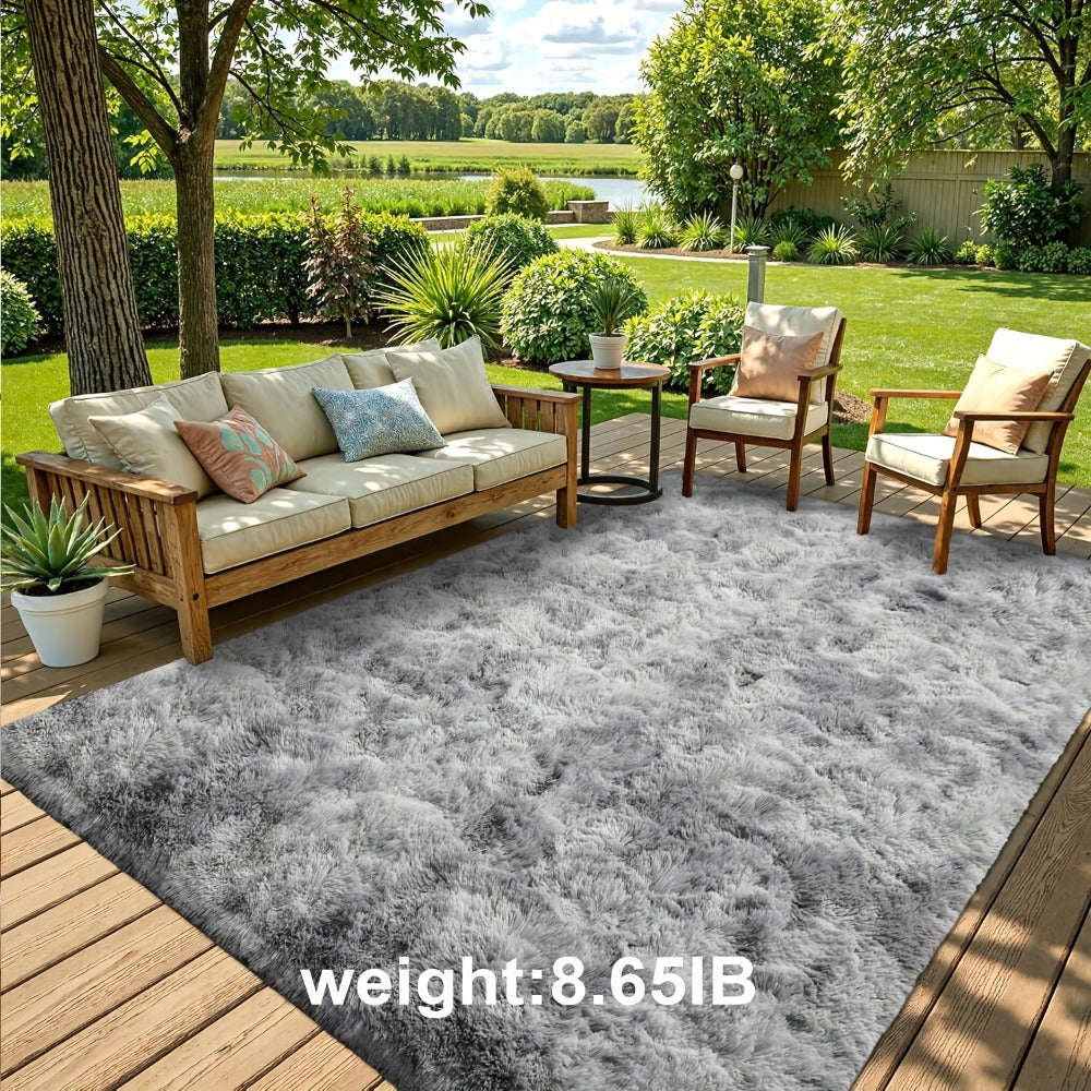 Non-Slip Area Rug Fluffy Soft Carpet - Modern Home Decor Floor Mat for Living Room, Bedroom, Kitchen & Bathroom | Easy Clean Cute Plush Rug in Multiple Colors & Sizes | Indoor Anti-Slip Floor Decoration