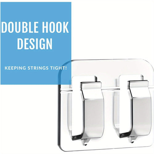 Adhesive Hooks for Outdoor String Lights - Waterproof UV-Resistant No-Damage Clips for Christmas Patio Garden Balcony Decor (40/80/160/250/400pcs)
