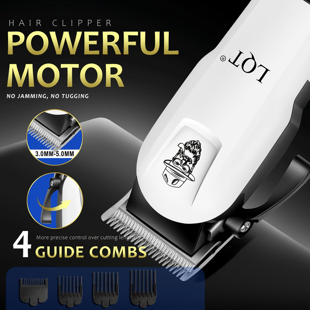 Electric Hair Clipper Set for Men - Professional Cordless Hair Trimmer Kit with Hairdressing Tools, Portable Shaver, Home Barber Set, Gift for Him