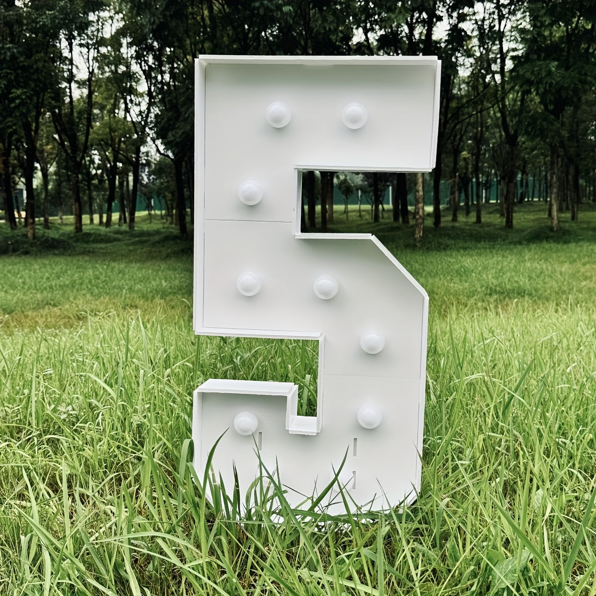 3ft Glowing Number Sign ¨C Warm White LED 3D KT Board 36 Inch Freestanding Party Decoration for Birthday Anniversary Wedding