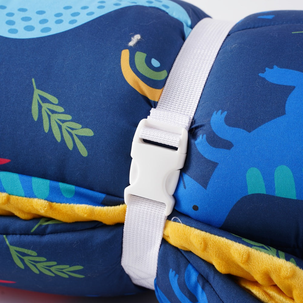 Kids Nap Mat Roll-Up Sleeping Mat for Daycare & Travel - 100% Polyester, Machine Washable, Fun Prints