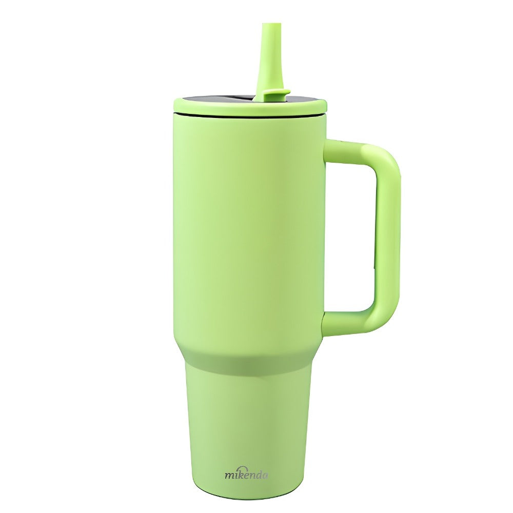 Stainless Steel Insulated Tumbler 40oz with Lid and Foldable Straw - Double Wall Vacuum Keeps Hot 12H Cold 24H, Travel Coffee Cup for Home Office Car and Outdoor, Available in 6 Colors, Great Gift for Men and Women