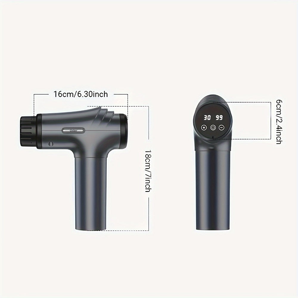 Massage Gun Deep Tissue - GVBER 6-Head Handheld Muscle Massager for Body Pain Relief, Relaxation & Recovery - Gift for Women Men