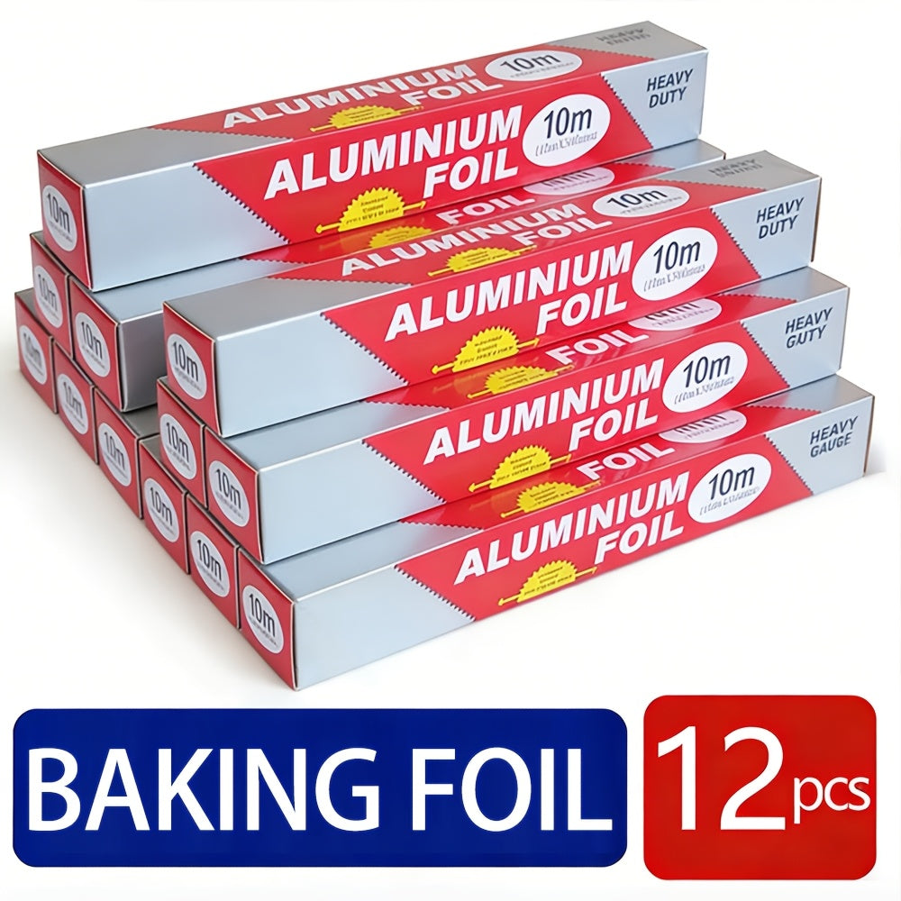 Aluminum Foil Rolls Heavy Duty ¨C Thick Tin Foil for Baking, Grilling, BBQ & Food Wrapping, Disposable Kitchen Foil for Restaurants & Home, Perfect for Camping, Corn, Hot Dogs & Sandwiches