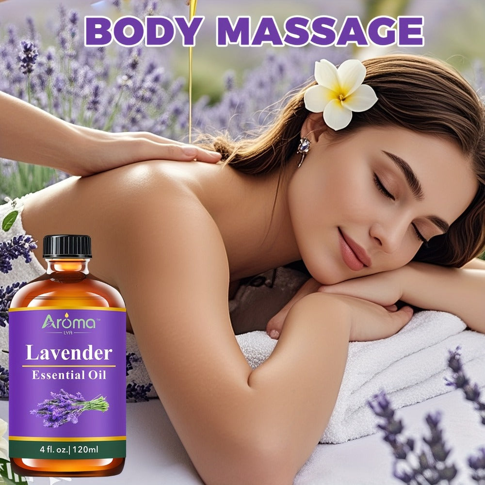 Lavender Essential Oil 4oz ¨C Pure Aromatherapy Oil for Diffuser, Candle, Humidifier & Massage | Also in Eucalyptus, Frankincense, Peppermint, Lemon & More