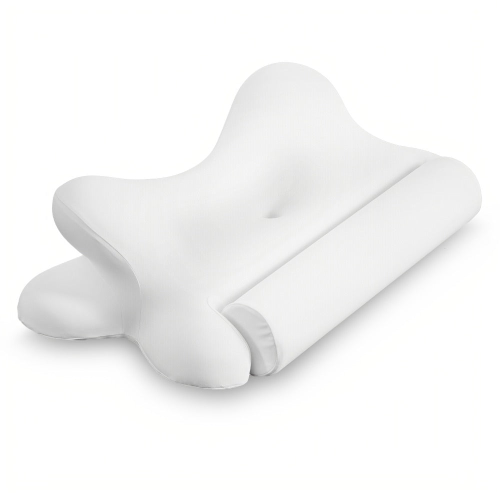 Memory Foam Cervical Pillow Ergonomic Contour Neck Support Orthopedic Bed Pillow for Side Back Stomach Sleepers with Cooling Pillowcase Queen King