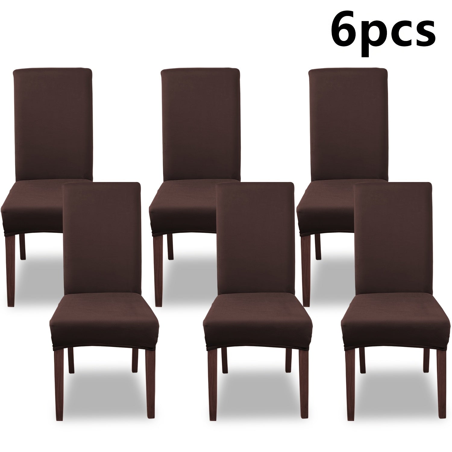 Silky Fiber Elastic Dining Chair Covers Set | Stretch Milk Fiber Slipcover, All-in-One Furniture Protector for Kitchen Wedding Office Hotel Living Room, 4pcs or 6pcs, 8 Colors