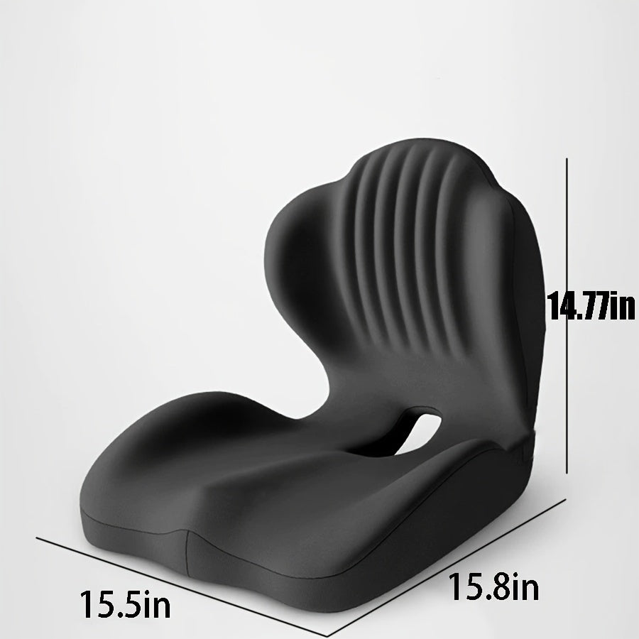 Hip & Lumbar Support Seat Cushion Ergonomic Memory Foam ¨C Breathable High-Density Back Support Pillow for Office Chair, Car Seat & Long Sitting, Daily Use or Gift