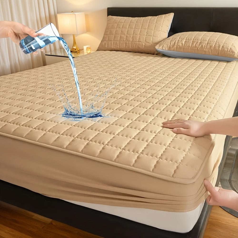 Mattress Protector Cover Soft Breathable Cooling Fitted Sheet Twin Full Queen King Deep Pocket Machine Washable Bed Cover for Home Hotel Minimalist Bedding Multiple Colors