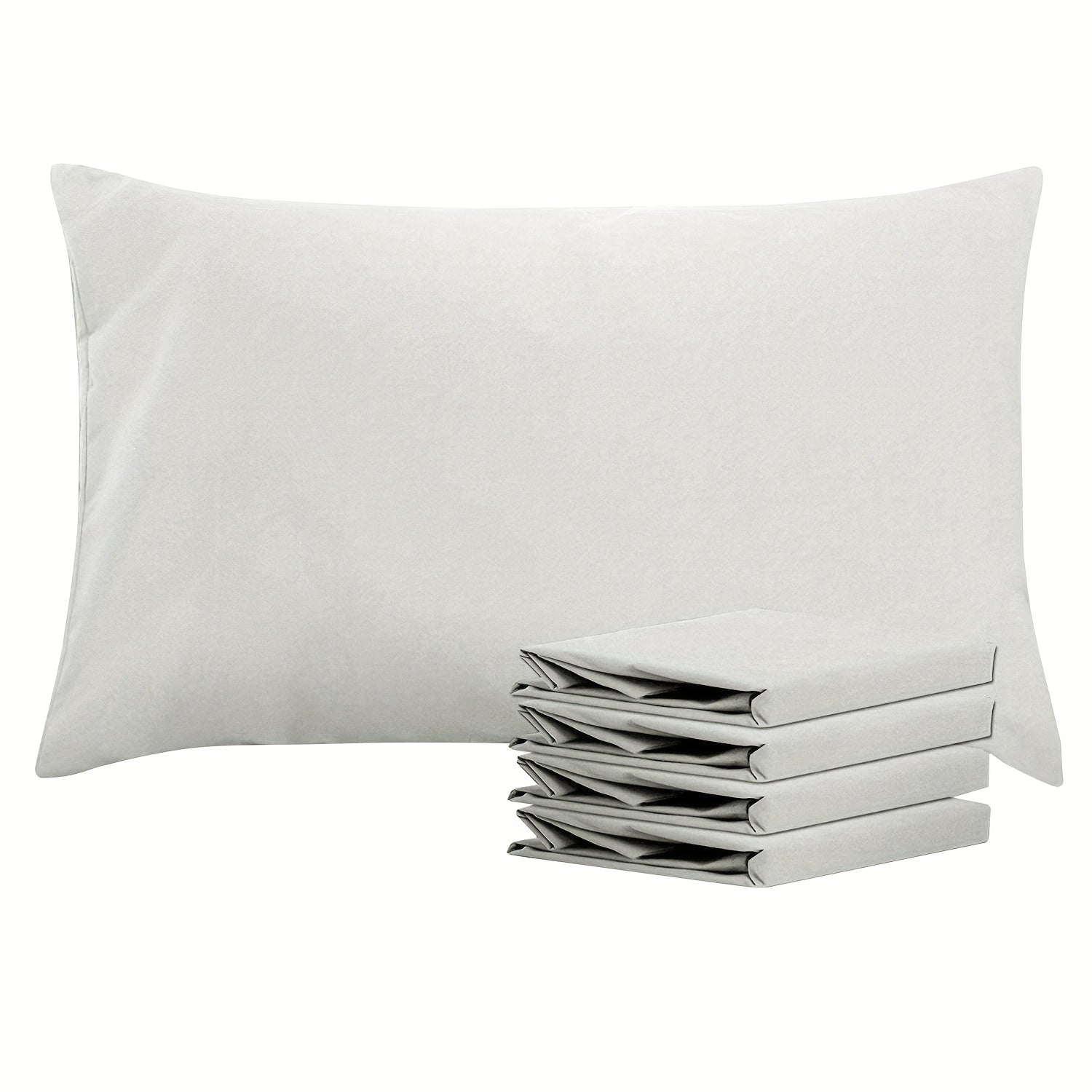 Pillowcases 4 Pack Queen 20x30 ¨C Brushed Microfiber Soft Wrinkle-Free Fade-Resistant Envelope Closure Solid Color 32 Colors