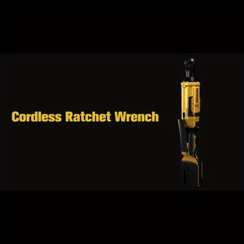 Cordless Electric Ratchet Wrench 3/8'' & 1/2'' Drive, Compatible with Dewalt 20V Max Battery, 88 Ft-lb High Torque, 0-400 RPM Variable Speed, 8 Sockets, Built-in LED Light (Battery Not Included)