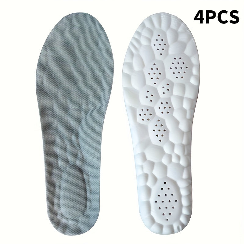 Shoe Insoles 2 Pairs Soft Cushion PU Sports Insoles for Men and Women Breathable Sweat-Absorbing Running Insoles Thickened Comfort Insoles for Standing Walking Training EU35-46