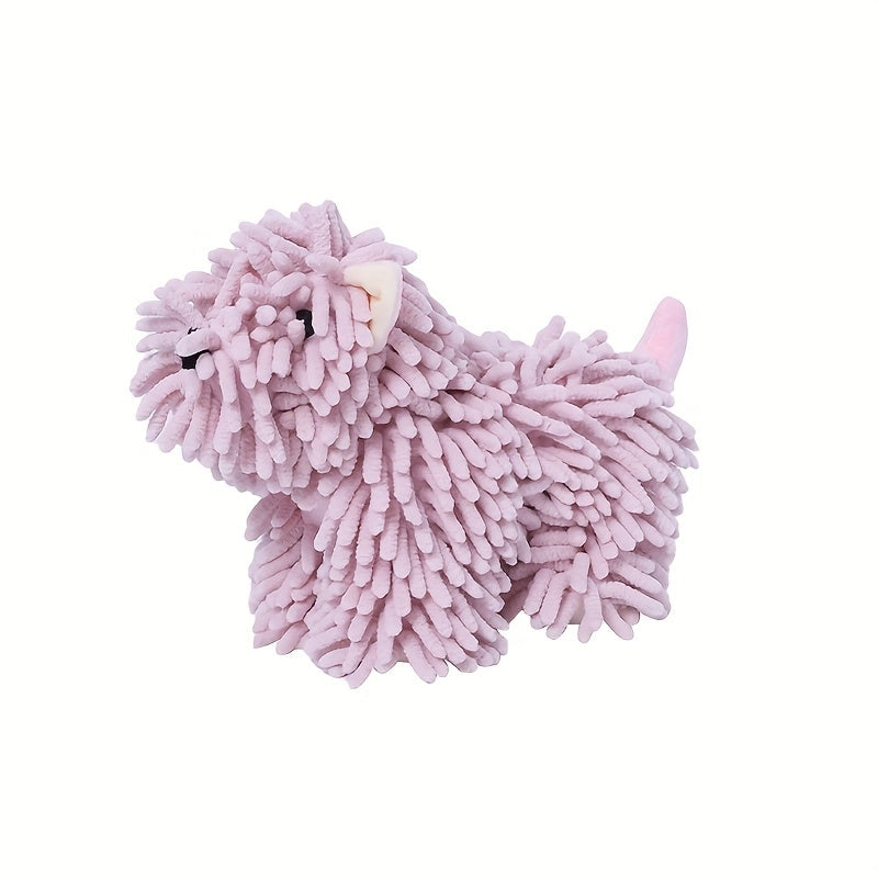 Cute Puppy Hand Towel Wall-Hanging Kitchen Bathroom Towel ¨C Soft Absorbent Cartoon Dog Decorative Cloth 150g/©O