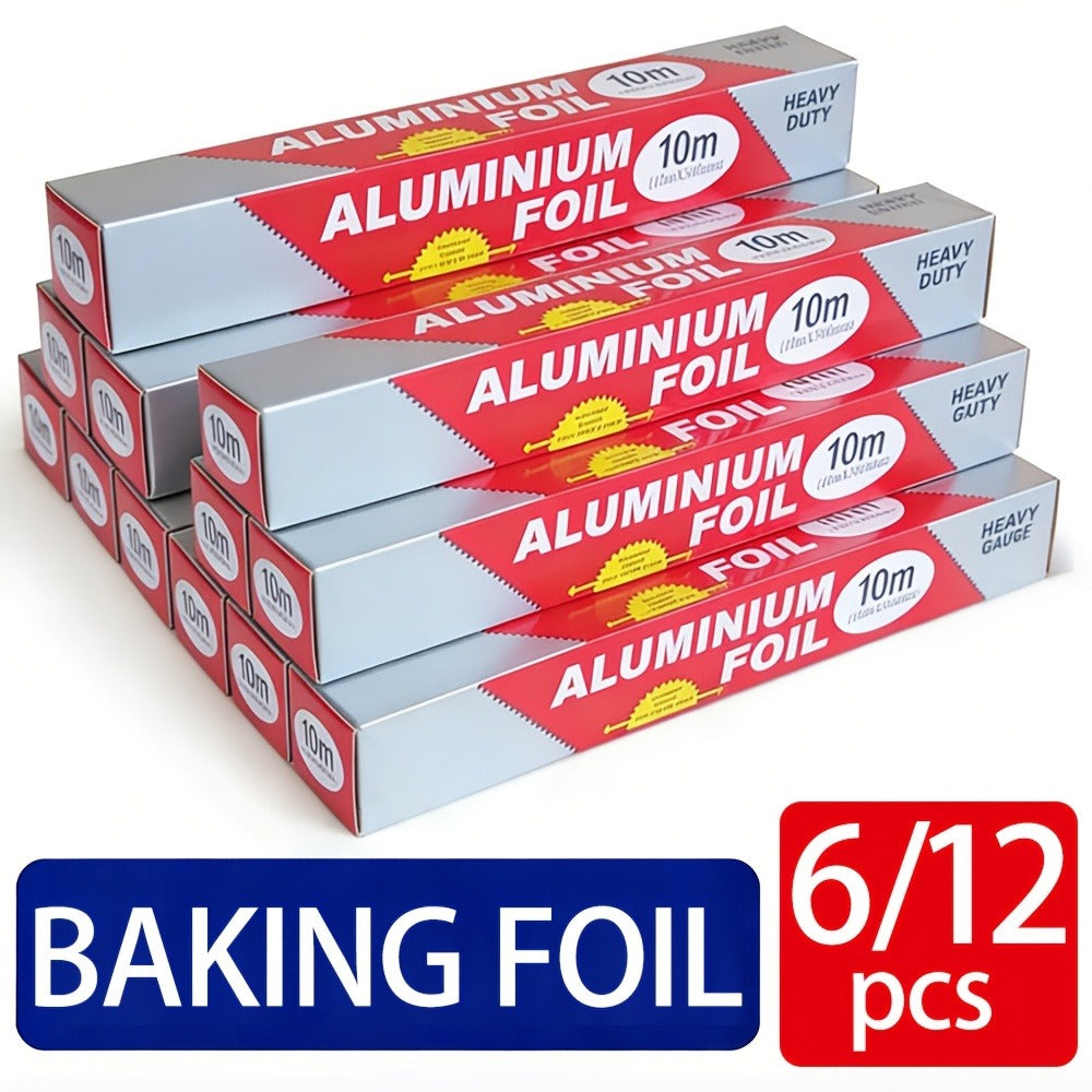 Aluminum Foil Rolls Heavy Duty ¨C Thick Tin Foil for Baking, Grilling, BBQ & Food Wrapping, Disposable Kitchen Foil for Restaurants & Home, Perfect for Camping, Corn, Hot Dogs & Sandwiches