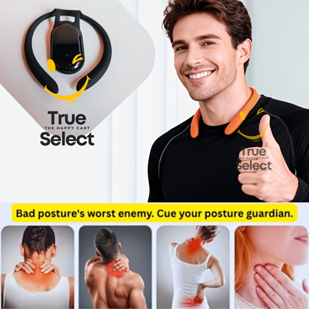 Posture Corrector Smart Vibration Reminder 1pc or 2pcs - Auto-Sensing 25¡ã Slouch Alert USB Rechargeable Neck Back Support Trainer for Desk Office Gaming, Breathable ABS Silicone, Gift Ready