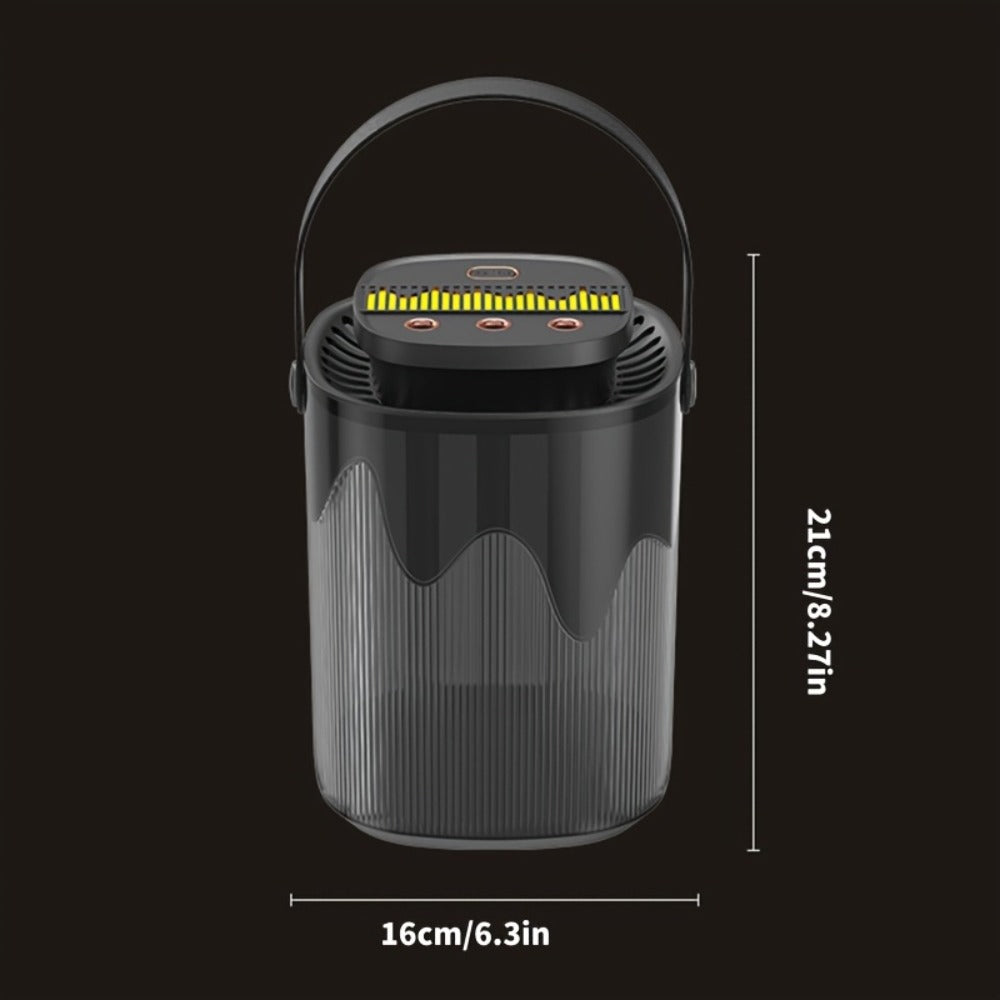 Large Capacity Desktop Humidifier with Night Light ¨C 101oz 3-Nozzle USB Rechargeable Cool Mist Humidifier for Bedroom, Office, Dorm & Home, Quiet Air Humidifier with LED Night Light, Holiday Gift
