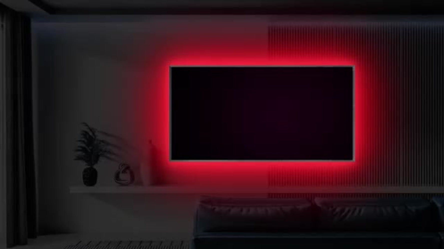 LED TV Backlight Strip RGB Bias Lighting for 45-75 Inch TVs, Color Changing Backlight with Remote & App Control, Music Sync, USB Powered, 3M Adhesive, Bedroom Living Room Home Theater Ambient Lighting