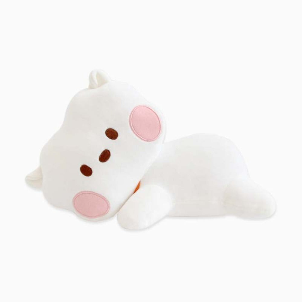 BT21 Minini Lying Cushion Official Plush Pillow Soft Stuffed Character Cushion for BTS ARMY Fans Collectible Kpop Merchandise Home Decor Gift Tata Chimmy RJ Cooky