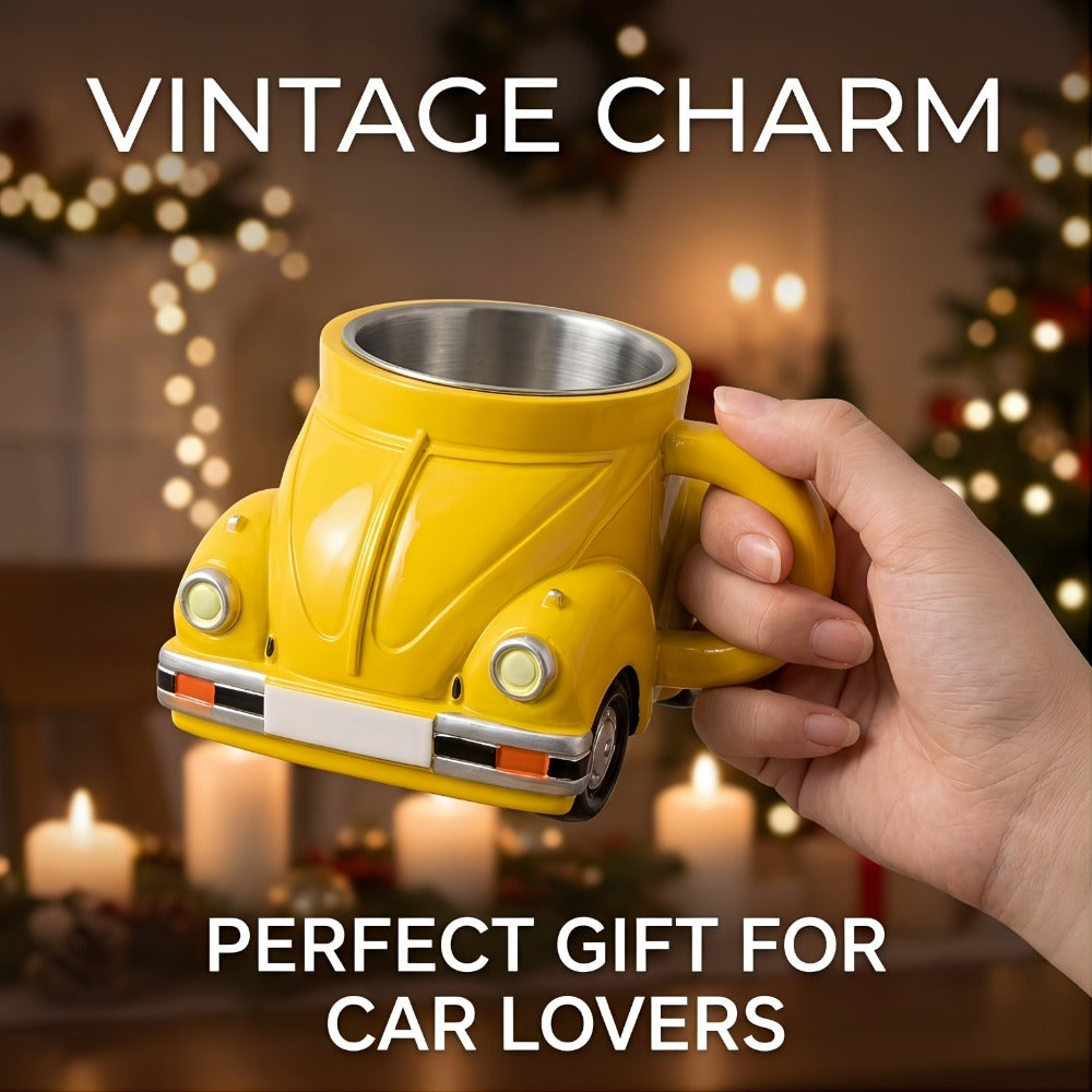 Sports Car Shape Coffee Mug ¨C Fun Novelty Car Shaped Drinking Cup Large Capacity ¨C Unique Tea Cup for Office & Home Decor ¨C Cool Birthday & Christmas Gift for Car Lovers ¨C 6 Colors