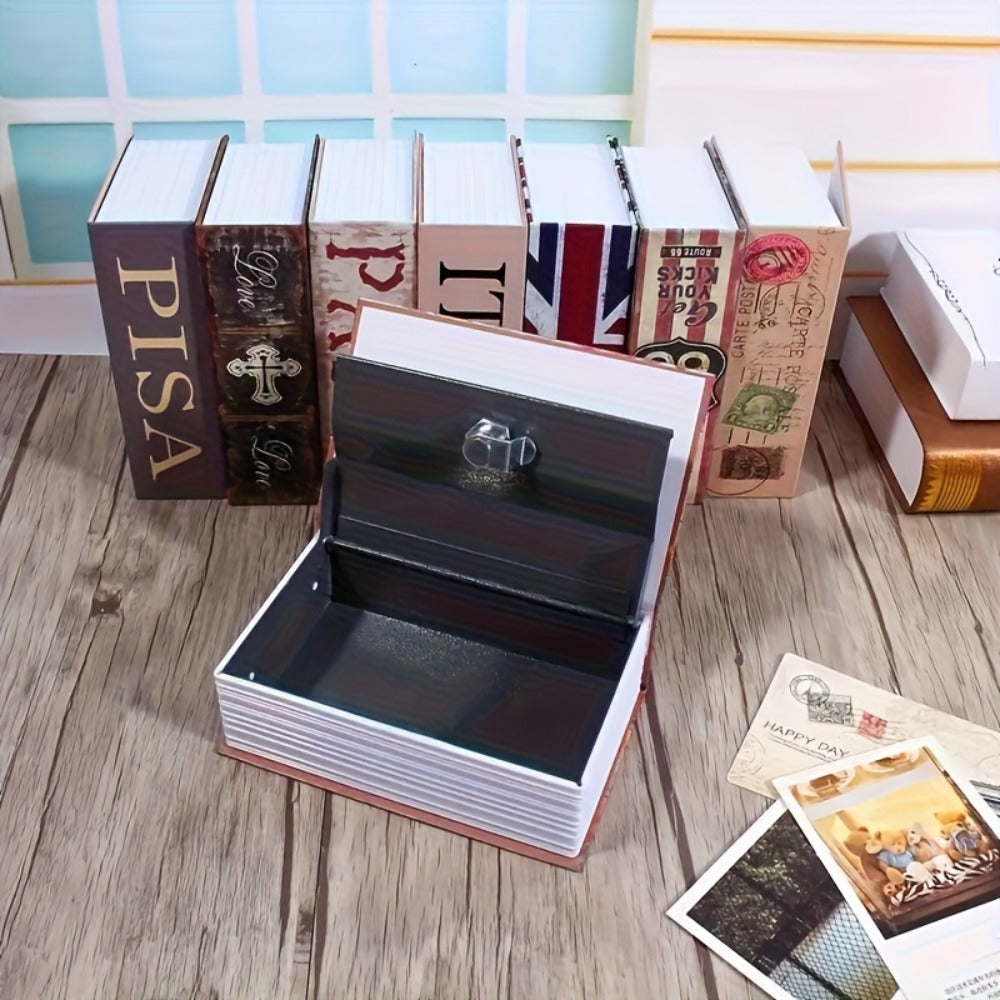 Hidden Book Safe Storage Box with Key Lock ¨C Diversion Book Piggy Bank for Money Jewelry Secret Valuables Home Decor