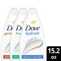 Dove Body Wash 3ct Variety Mix Pack 450ml 15.2 fl oz Each Moisturizing Nourishing Shower Gel Set for Soft Smooth Skin Men Women Daily Use
