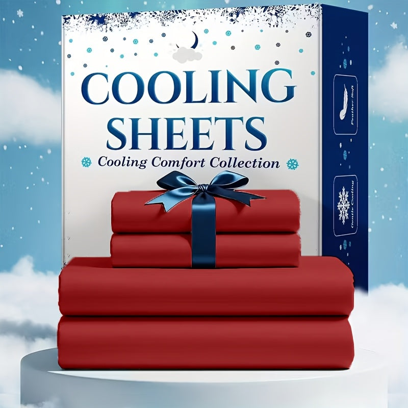 Bed Sheet Set Soft Breathable Cooling Microfiber Fitted & Flat Sheets with Deep Pockets ¨C Wrinkle Free Hotel Luxury Bedding in Multiple Colors & Sizes