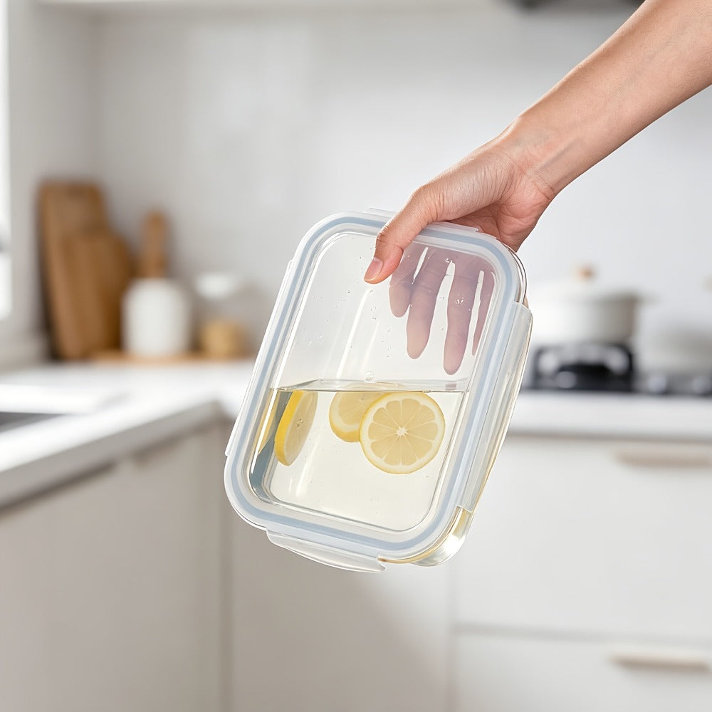 Large Glass Food Storage Containers with Lids 2 Pack ¨C 63oz Borosilicate Glass Meal Prep Containers, Airtight Snap Lids, Oven Microwave Freezer Dishwasher Safe, Leak-Proof Baking Dish Set
