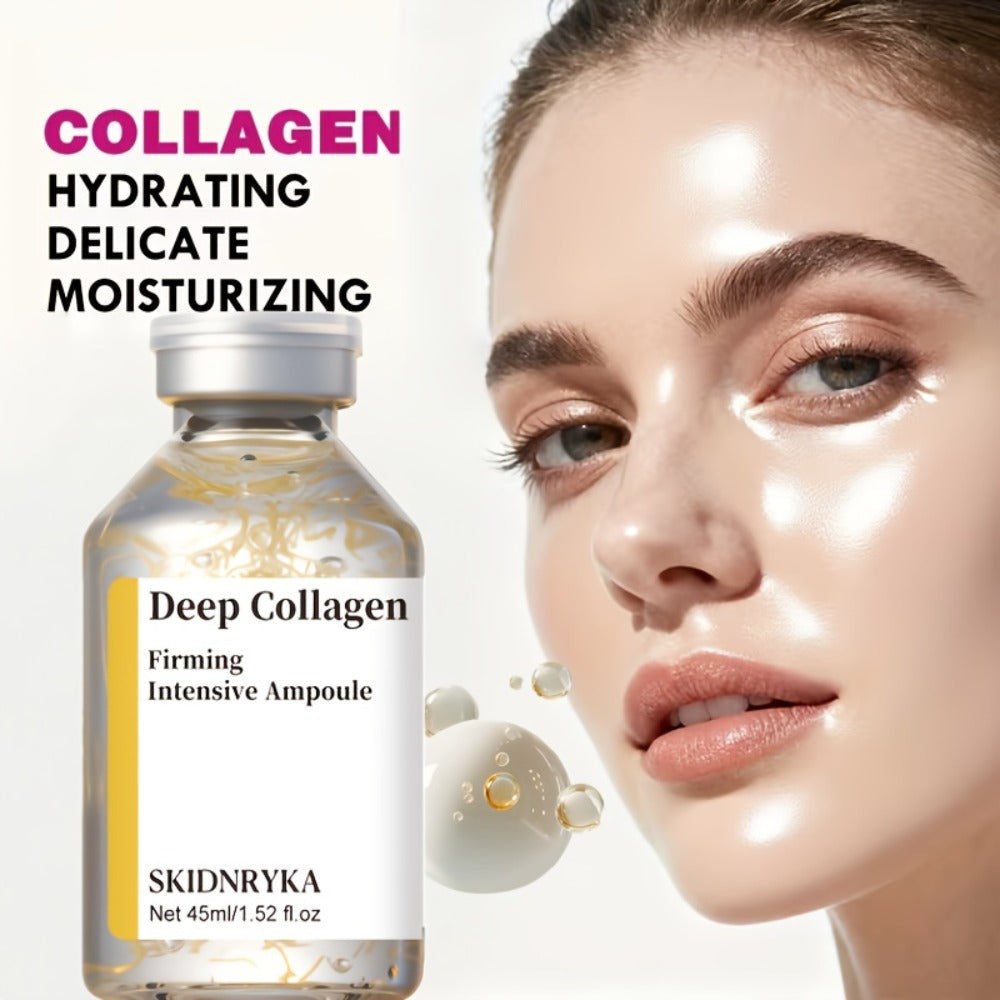 Collagen Serum with Niacinamide & Hyaluronic Acid, Deep Hydration Firming Plumping Skin Tightening Face Serum for All Skin Types, Brightening Even Skin Tone Anti-Aging Essence ¨C 2pcs x 1.52oz