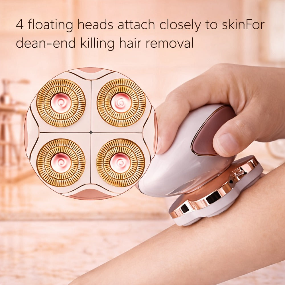 Electric Hair Remover for Women Portable Body Shaver USB Rechargeable Painless Hair Removal for Face Arms Legs Underarms Bikini Area Compact Travel Home Use Pink