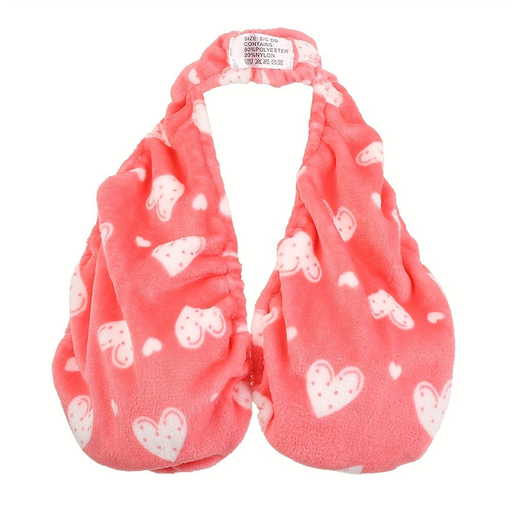 Strapless Towel Bra Wrap ¨C Breathable Knit Beach & Sports Chest Cover for Women, Soft Double-Sided Plush, Absorbent Daily Wear