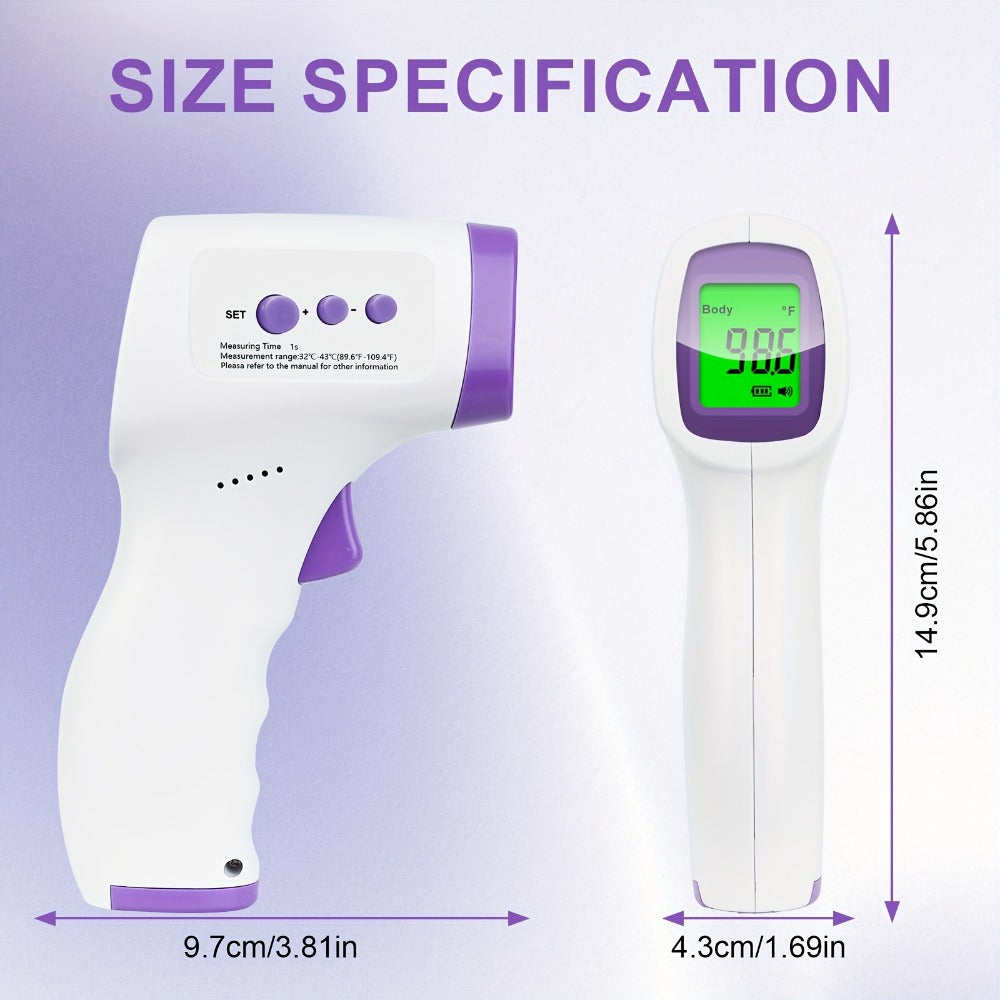Non-Contact Forehead Thermometer Digital Infrared ¨C 1-Second Instant Reading, Fever Alarm, 3-in-1 Forehead & Object Mode, FSA HSA Eligible, Silent & Memory Mode, 3 Backlights