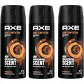 AXE Dark Temptation Body Spray for Men 3 Pack 5oz Each Long Lasting Deodorant Spray Chocolate Scent Mens Fragrance Antiperspirant Body Mist Gift Set 150ml