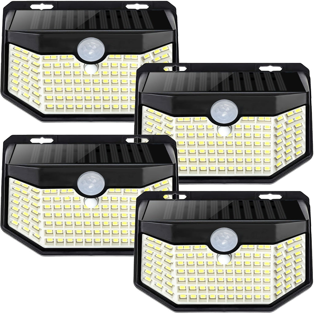 Solar Step Lights Outdoor 120 LED Motion Sensor ¨C 270¡ã Wide Angle IP65 Waterproof Wall Light with 3 Modes | 18-Hour Solar Powered Stair Light for Pathway, Fence, Garage & Deck | 4/6/8 Pack