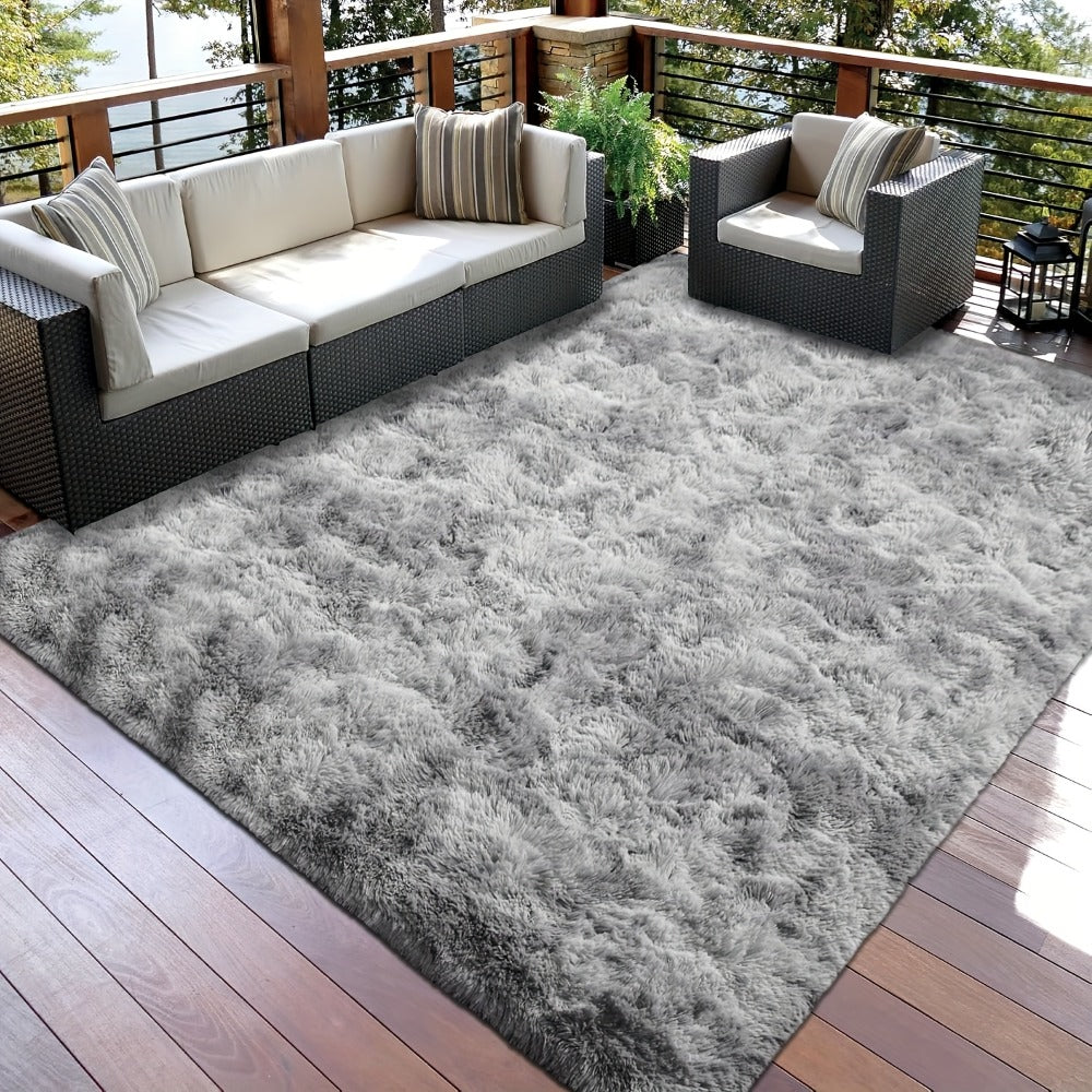 Tie-Dye Shaggy Fluffy Area Rug Non-Slip Machine Washable ¨C Soft Plush Fuzzy Carpet for Bedroom, Living Room, Hallway & Dorm ¨C 6 Colors, 4 Sizes: 2x6, 3x5, 6x9, 8x10 Ft