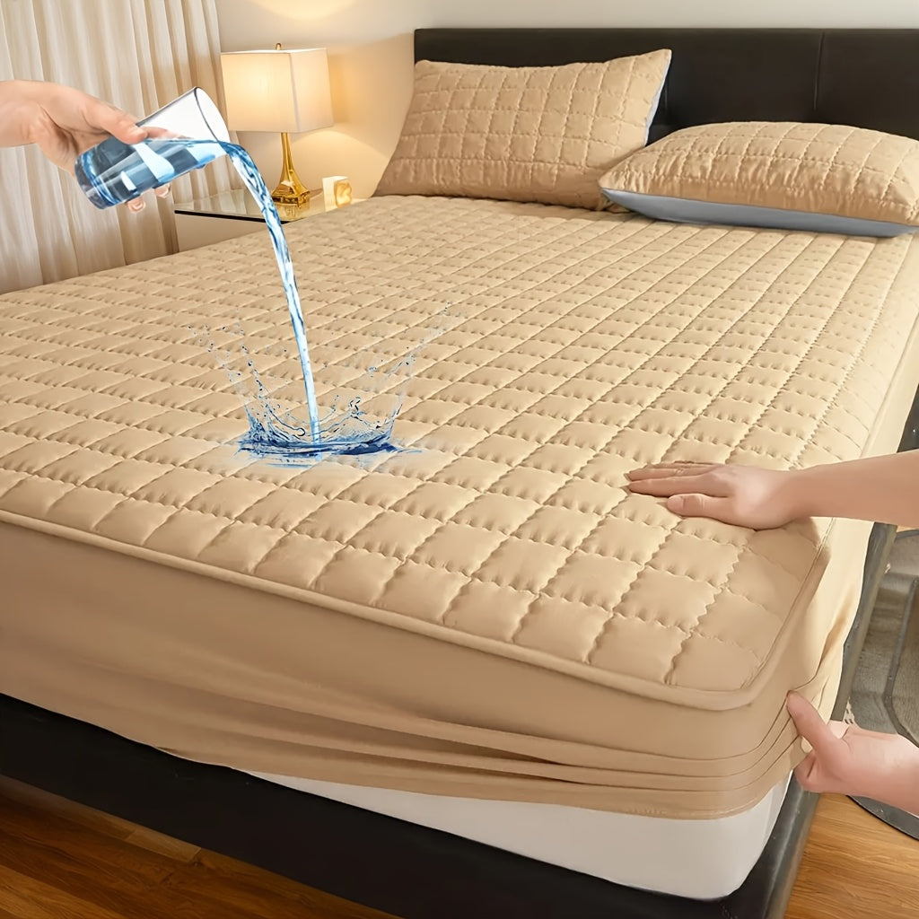 Mattress Protector Cover Soft Breathable Cooling Fitted Sheet Twin Full Queen King Deep Pocket Machine Washable Bed Cover for Home Hotel Minimalist Bedding Multiple Colors