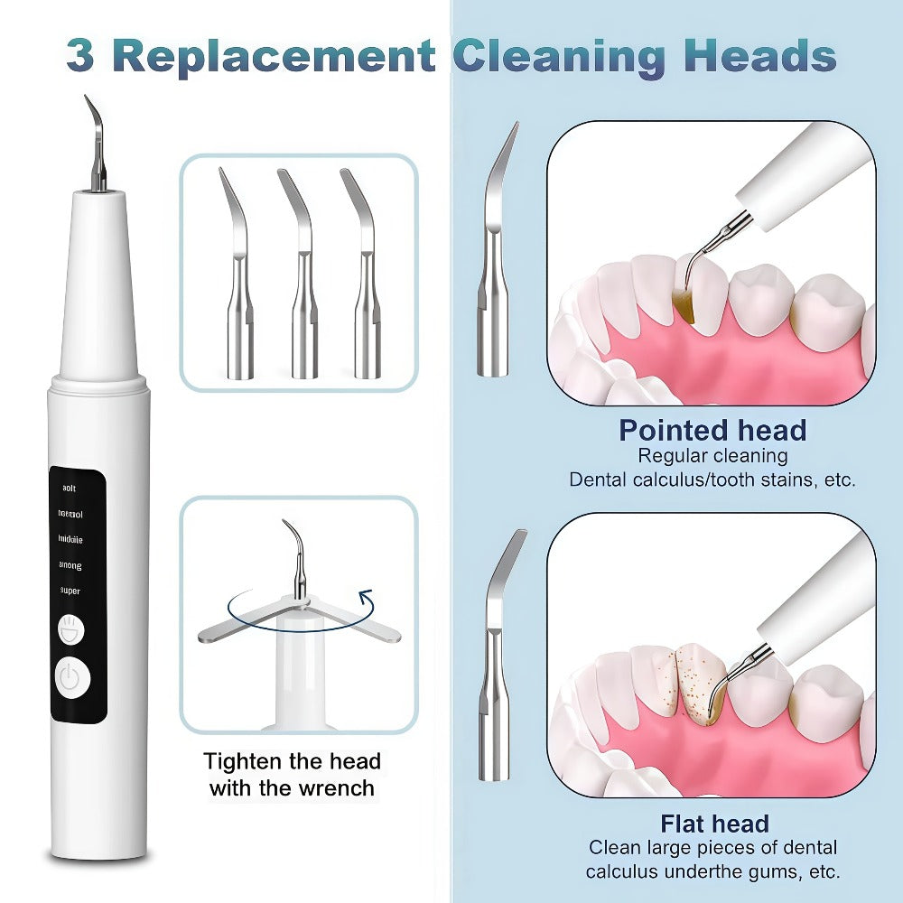 Electric Toothbrush Kit with LED Light & 5-Mode Adjustment ¨C 3 Brush Head Accessories, Deep Cleaning Oral Care Set for Home Use, Great Gift for Mother's Day, Father's Day & Birthdays